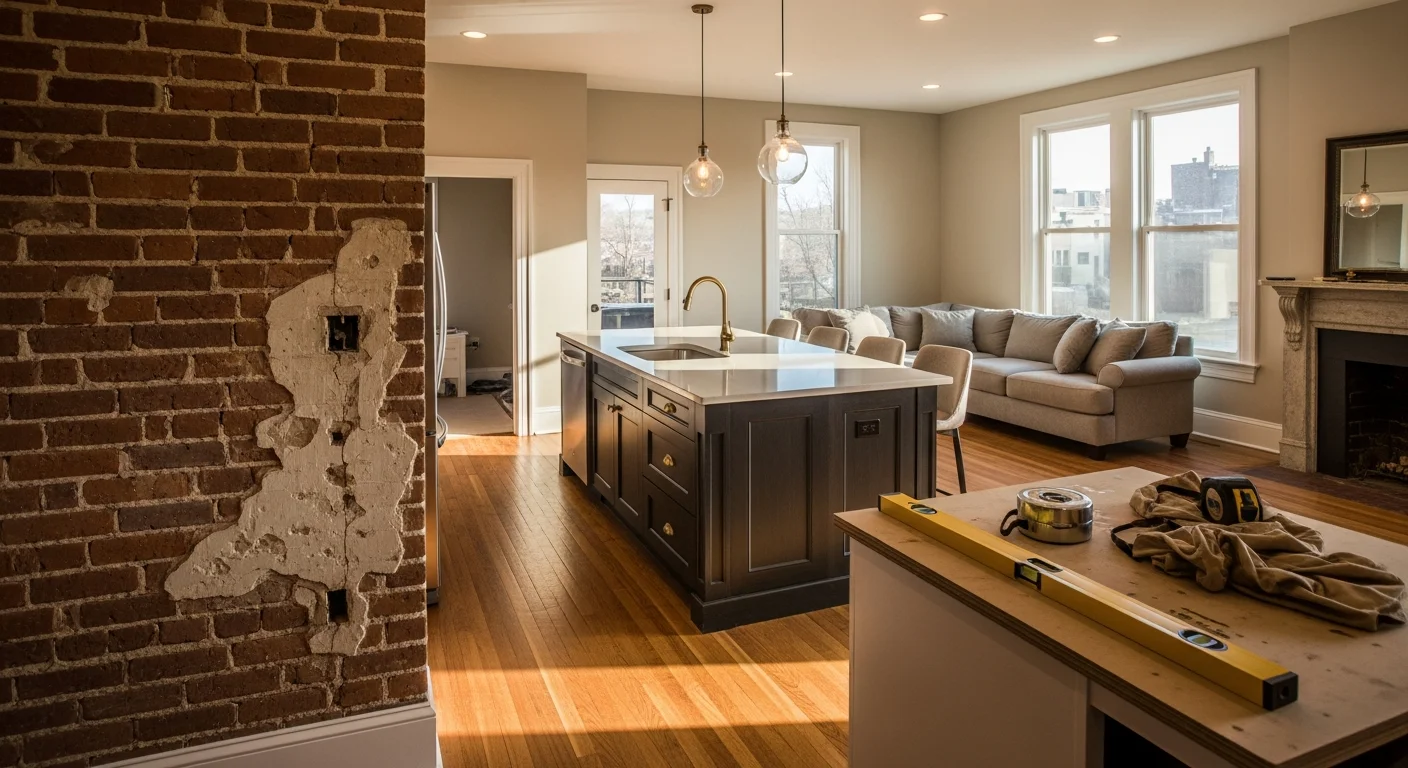 Historic Pittsburgh home with modern addition and open-concept living space